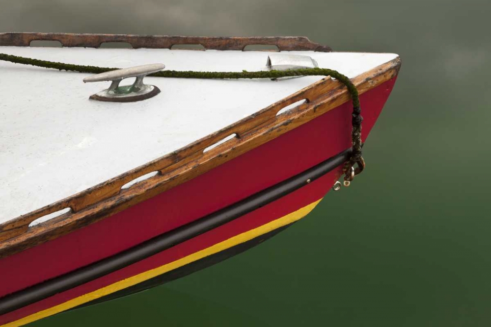 WA, Deer Harbor Bow of boat at Orcas Island